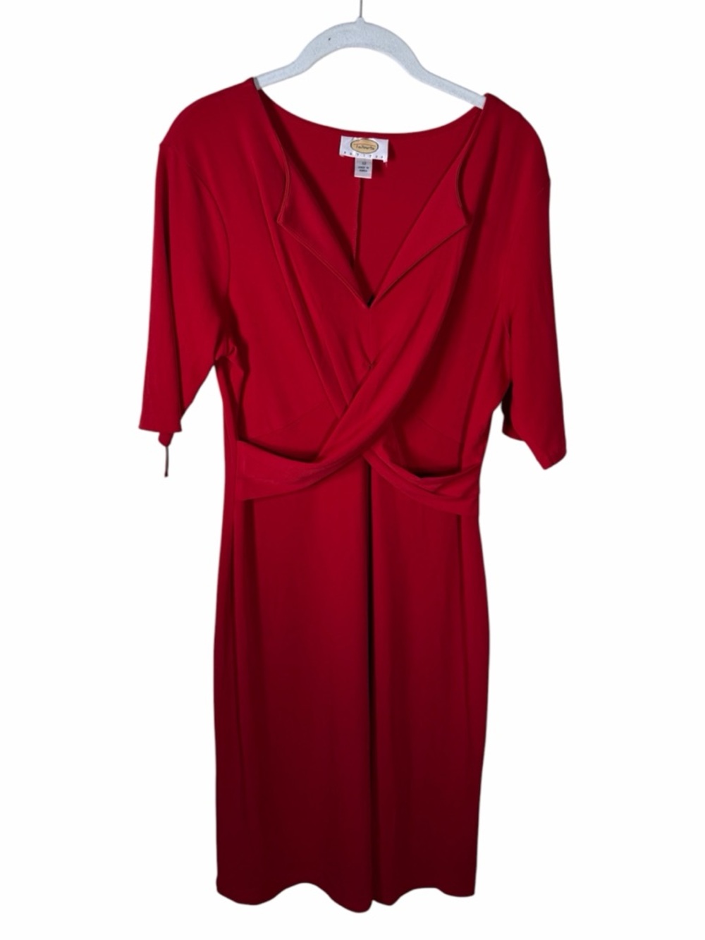 Talbots Red A-Line Midi Dress Women’s Size 12